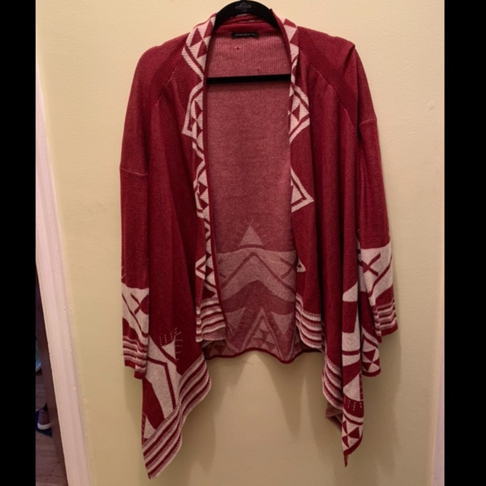 Staccato Red Boho Cardigan